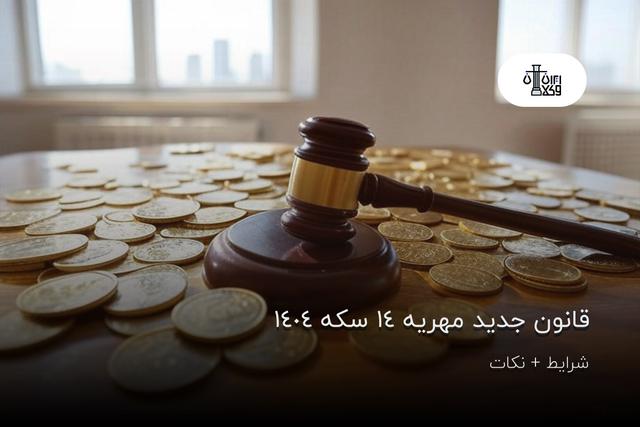 قانون جدید مهریه 14 سکه 1404 | شرایط + نکات